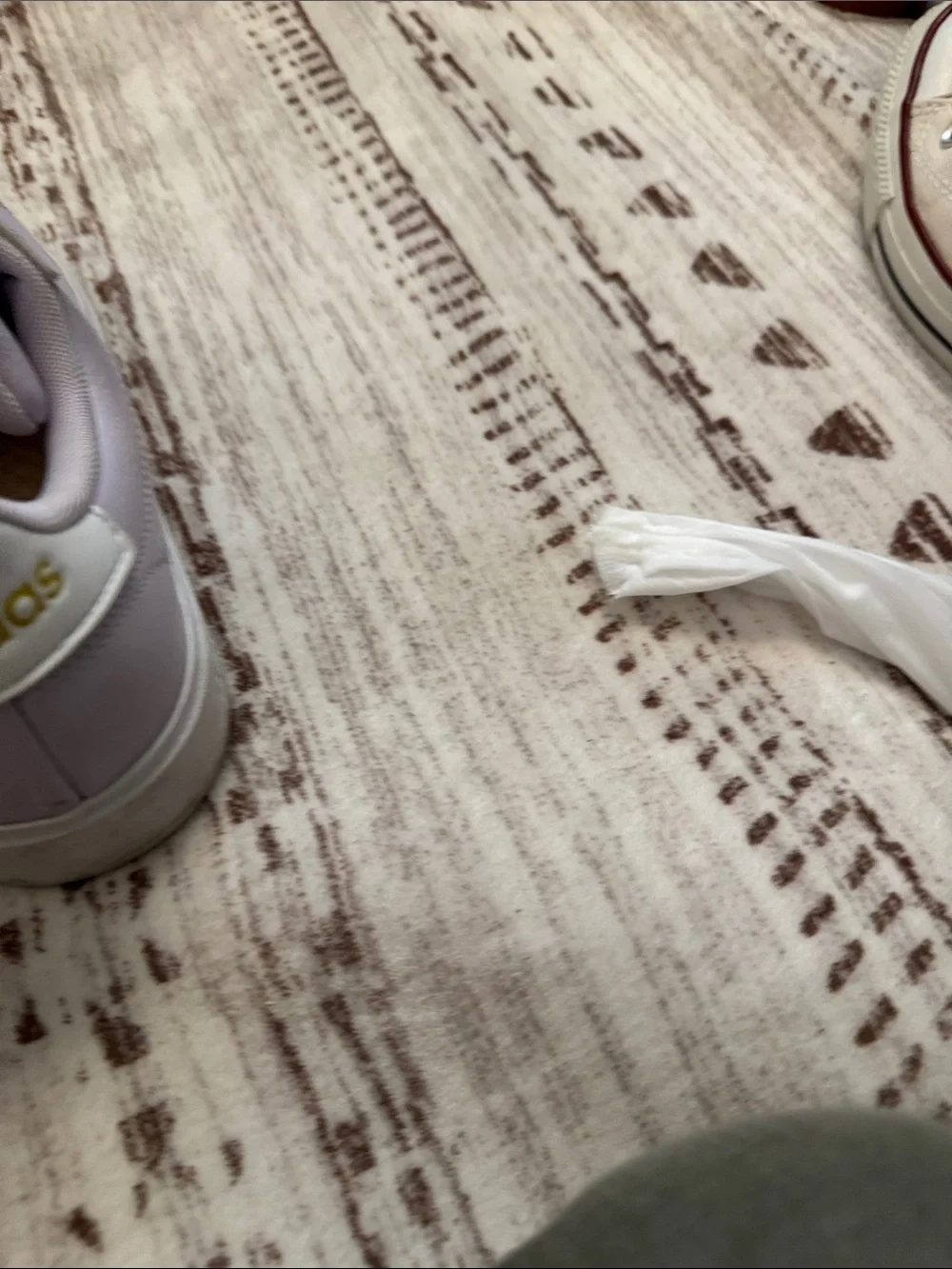 adidas Lavender Low-Top Sneakers with White Stripes